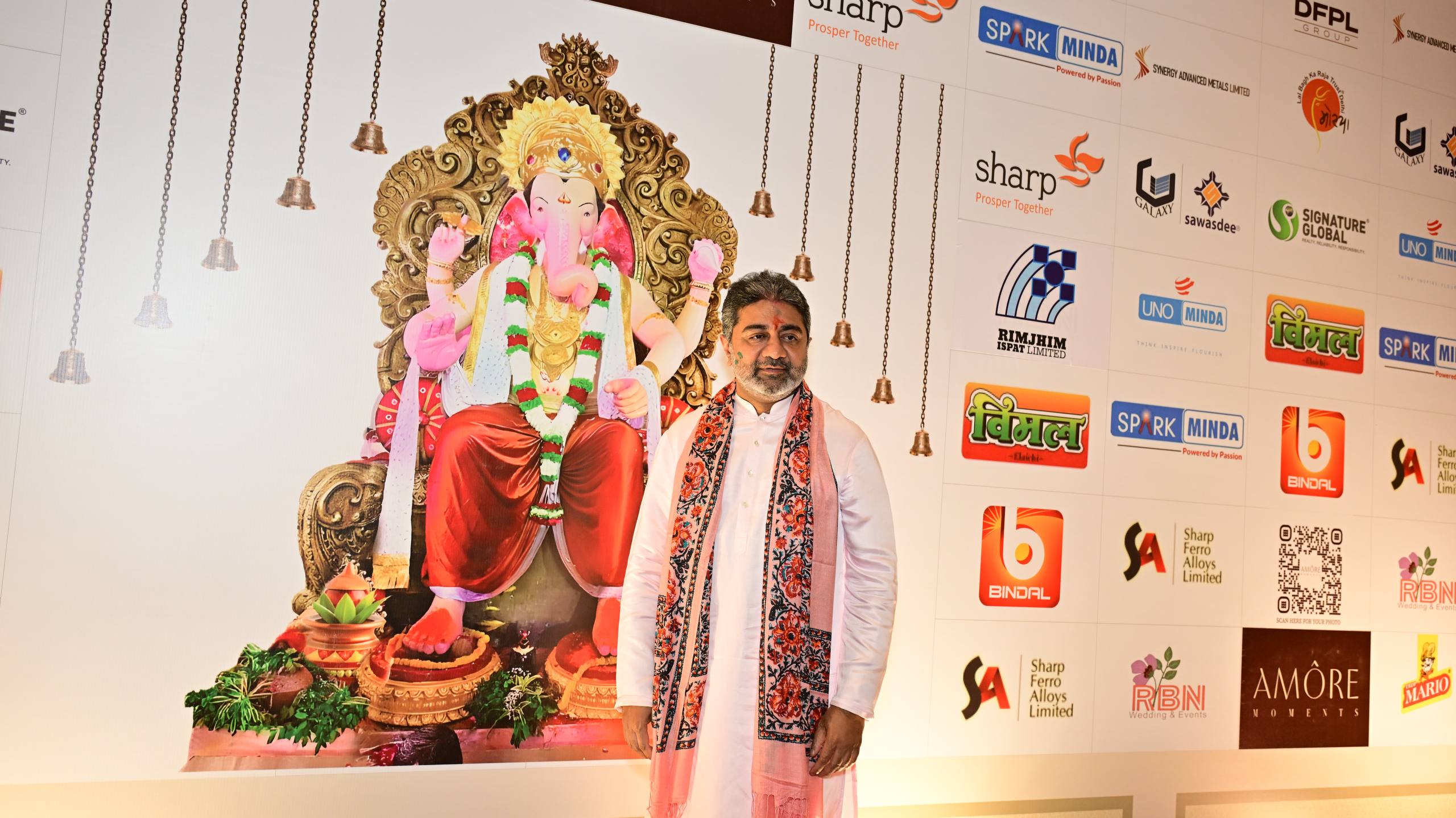 ShivSena’s Dr.Abhishek Verma Offers Prayers at Ganapati Puja by Lal Bagh Ka Raja Trust, Delhi ~ 2 Sept 2025