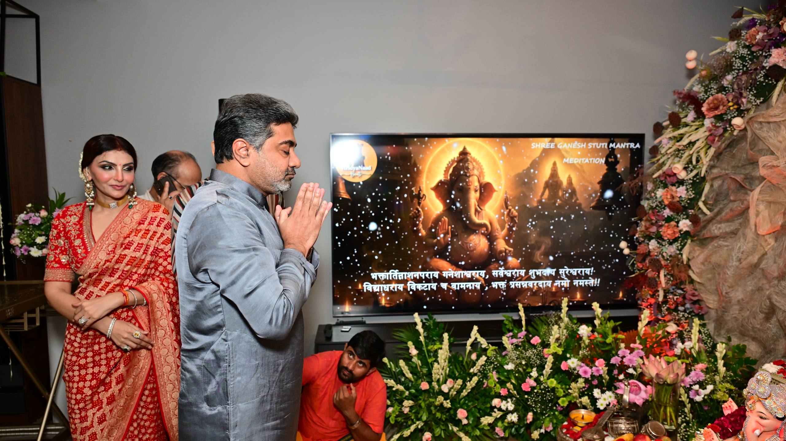Dr. Abhishek Verma at Ganapati Puja with family friends ~ 5th September 2025