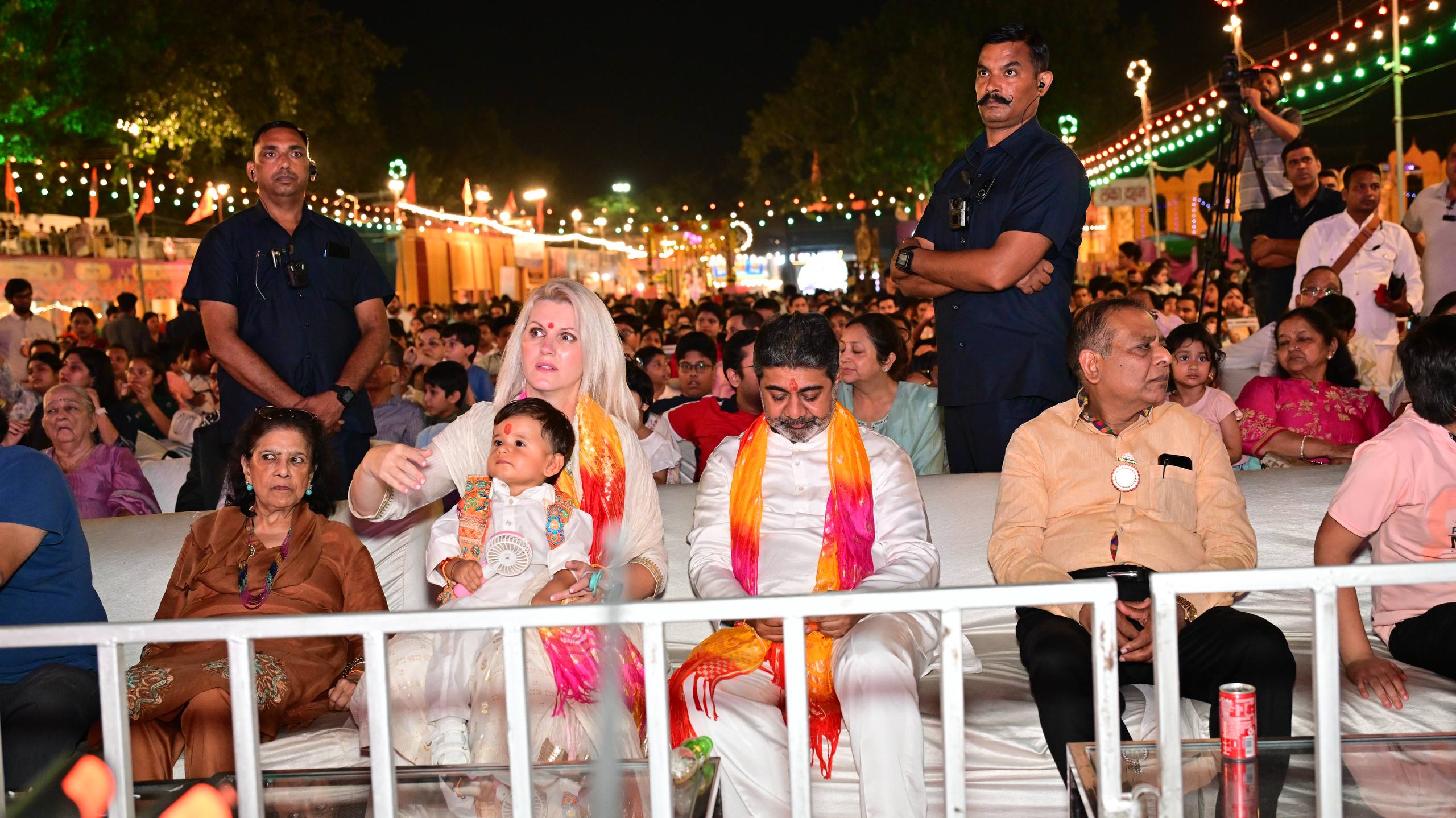 Dr. Abhishek Verma with his family Attends Grand Ramleela organized by Shri Dharmik Leela Committee at the Red Fort in Delhi | 29 Sep 2025