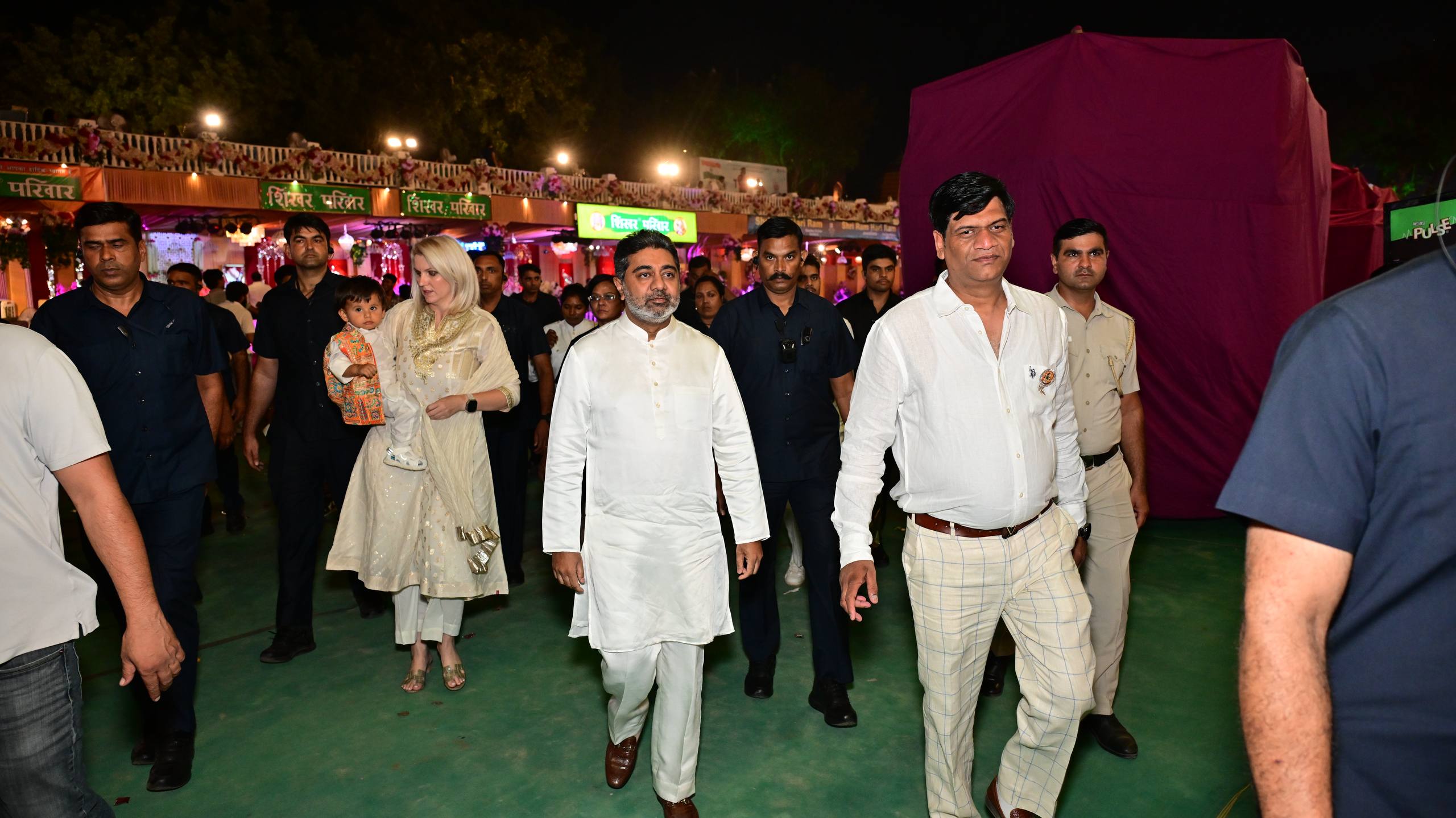 Dr. Abhishek Verma with his family Attends Grand Ramleela organized by Shri Dharmik Leela Committee at the Red Fort in Delhi | 29 Sep 2025