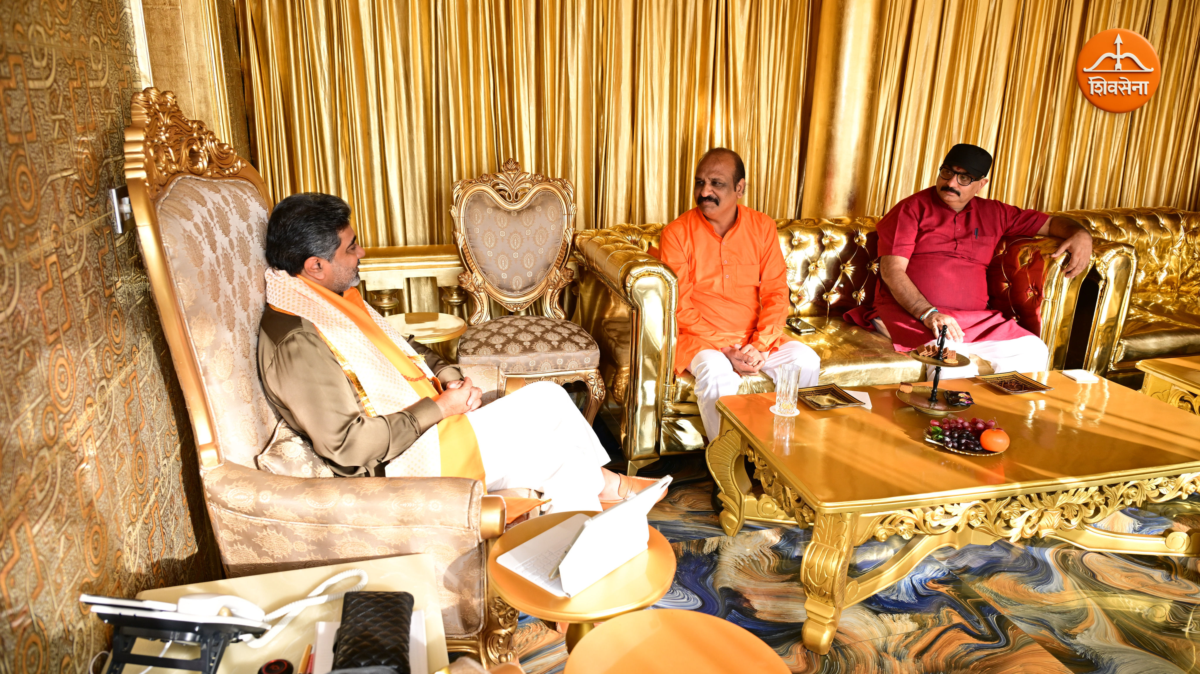 Dr. Abhishek Verma meeting with ShivSena pramukh of Madhya Pradesh