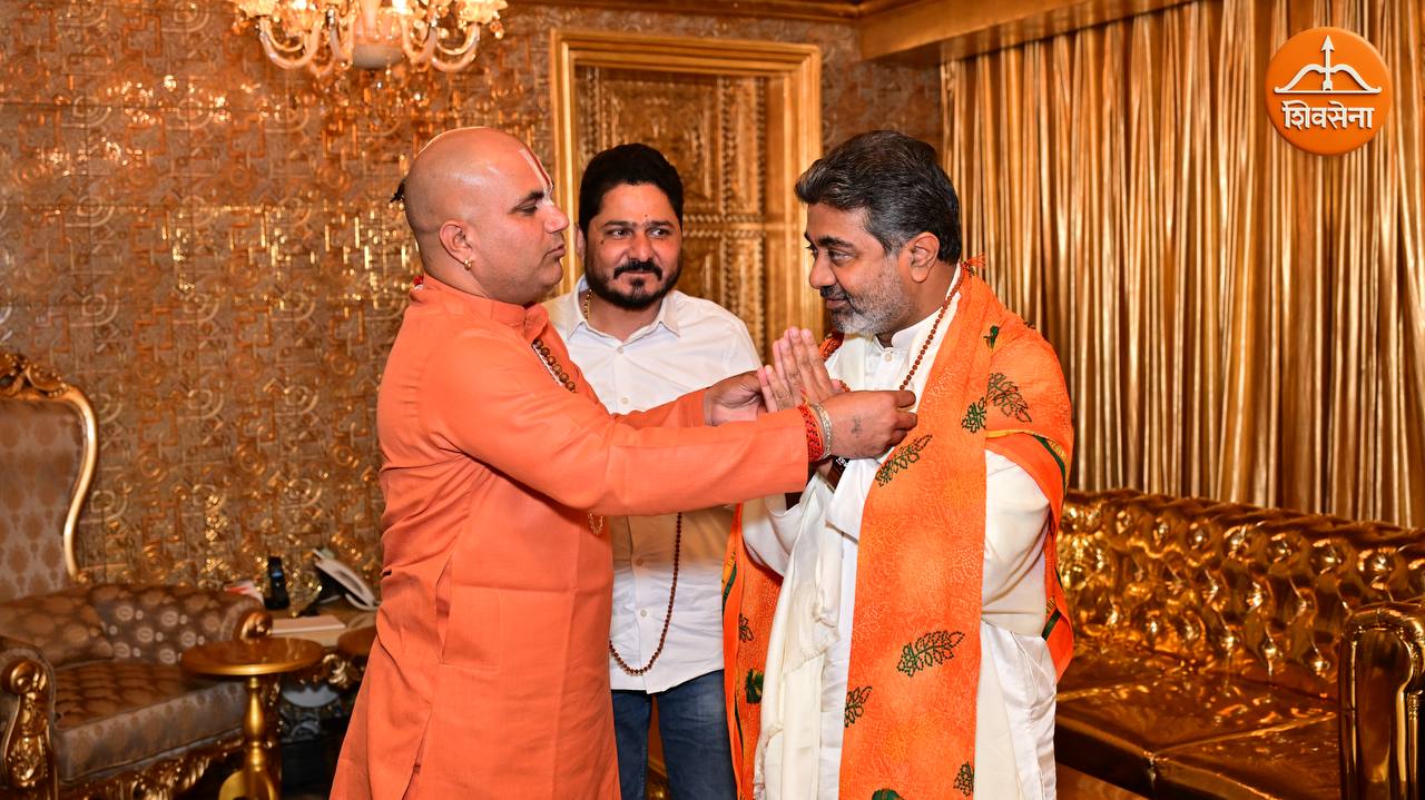 Dr. Abhishek Verma with Tirthacharya Ram Vishal Das Ji ~ October 6, 2025