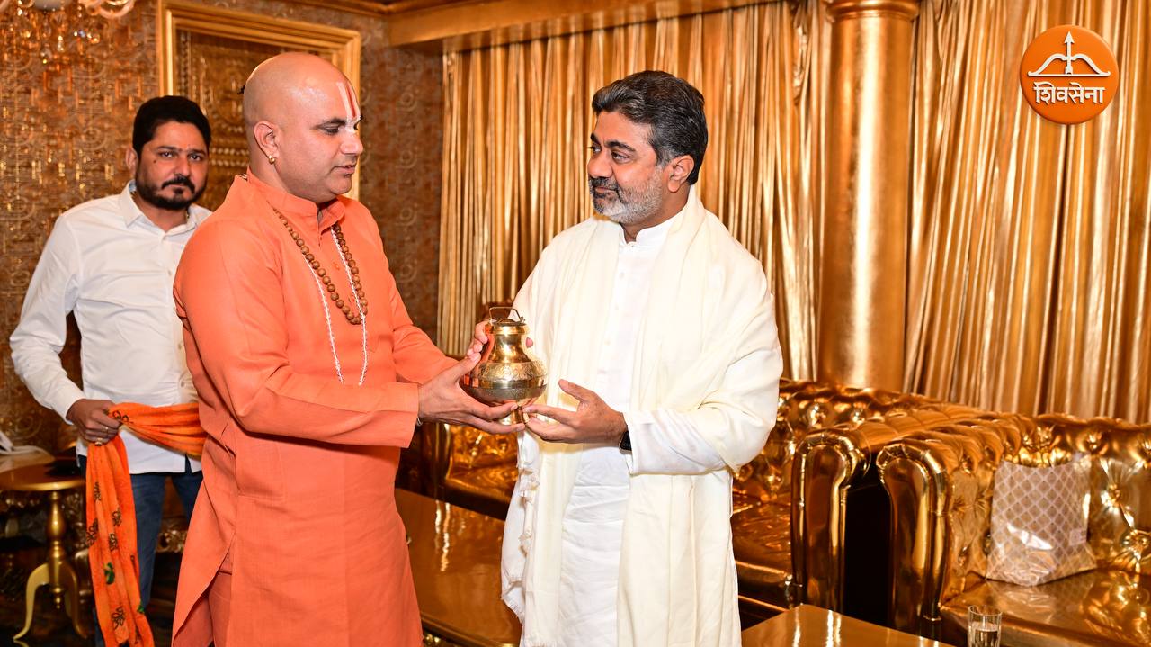 Dr. Abhishek Verma with Tirthacharya Ram Vishal Das Ji ~ October 6, 2025