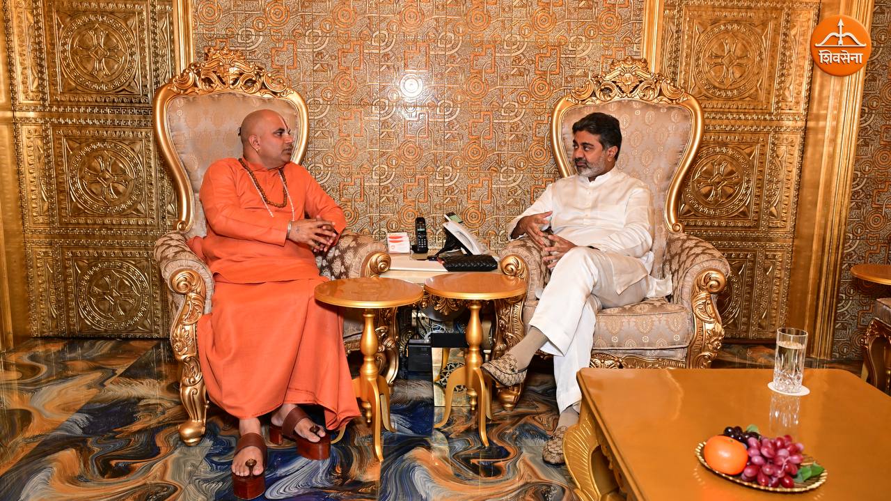 Dr. Abhishek Verma with Tirthacharya Ram Vishal Das Ji ~ October 6, 2025