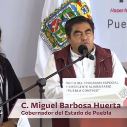 El Gobierno de Puebla, estará del lado de los más pobres en esta pandemia: Barbosa