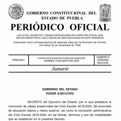 Gobierno del Estado publicó el decreto para concluir el ciclo escolar