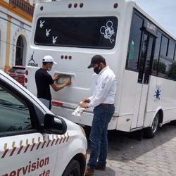 Van 275 unidades del transporte público sancionados por no respetar la sana distancia: Aréchiga