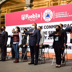 Ayuntamiento de Puebla conmemora Día Nacional de Protección Civil