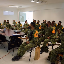 Impartió SSC de Puebla curso sobre el Sistema de Justicia Penal Acusatorio a elementos de la SEDENA