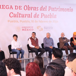 Sergio Salomón y AMLO 
