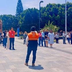 Se suma Gobierno de San Andrés Cholula a Simulacro Nacional 2025