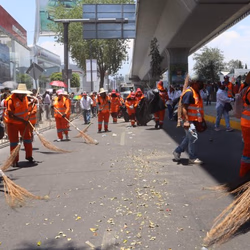 Participó OOSL en el Desfile del 5 de Mayo con operativo especial de limpieza