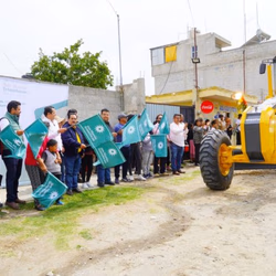 Ayuntamiento de Texmelucan inicia obra comunitaria con maquinaria entregada por el Gobierno del estado