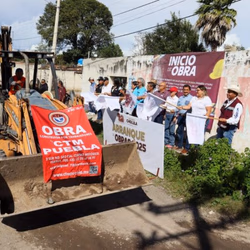 Gobierno de Tonantzin Fernández continúa rehabilitando vialidades en todo San Pedro Cholula