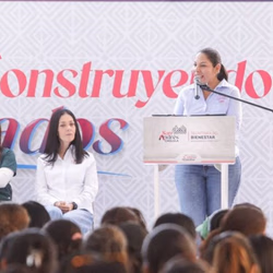 Guadalupe Cuautle Torres, presidenta municipal de San Andrés Cholula. Foto: Rosaura García / EsImagen