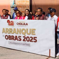 Rehabilita Tonantzin Fernández vialidades olvidadas de San Pedro Cholula