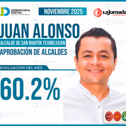 Juan Manuel Alonso, entre los mejores alcaldes de Puebla