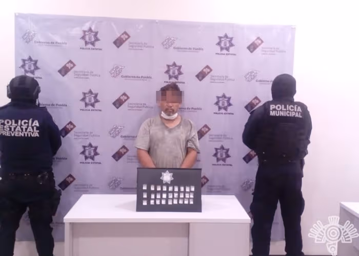 Captura SSP a sujeto relacionado con la venta de drogas y armas en Tehuacán