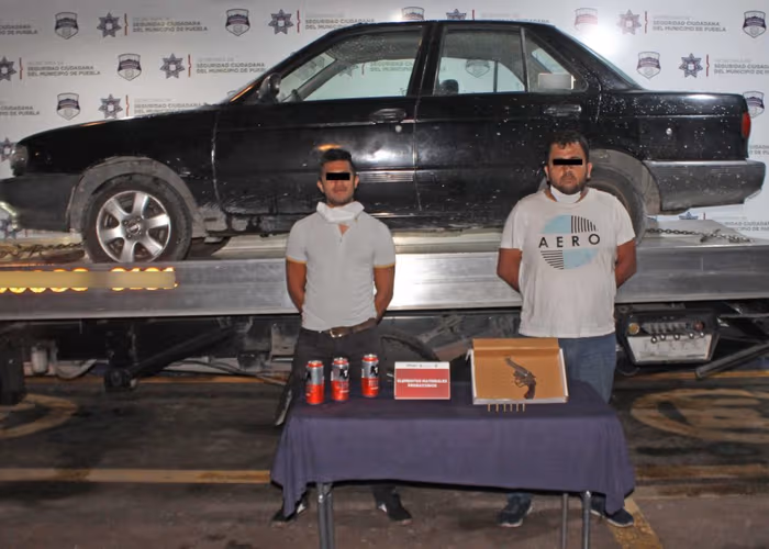 Detuvo Policía Municipal a tres hombres por portación ilegal de arma de fuego