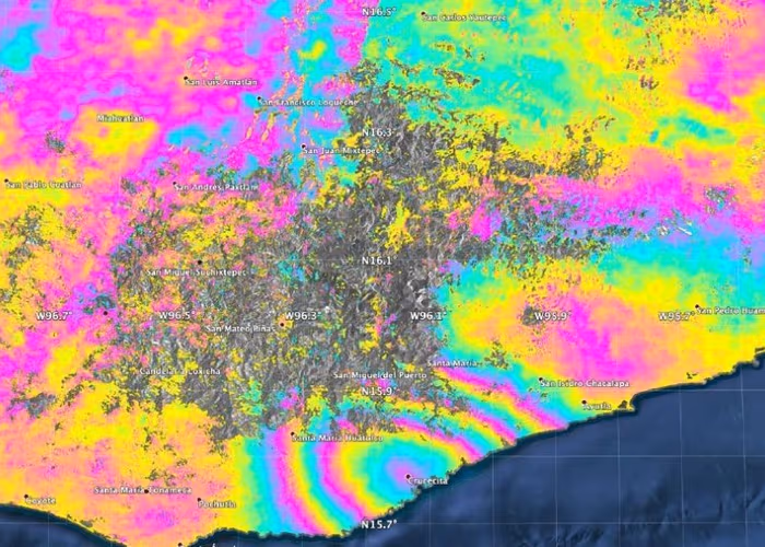 Sismo de magnitud 7.5 desplazó casi medio metro el terreno en Oaxaca: NASA