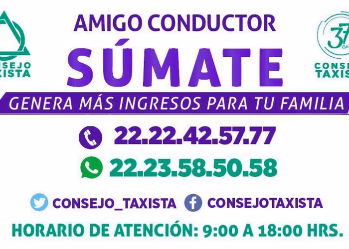 Consejo Taxista del Estado de Puebla celebra 37 años de existencia