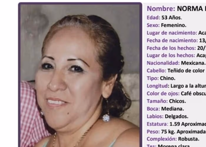 Hallan a mujer semienterrada en Acapulco y hay 8 desaparecidas