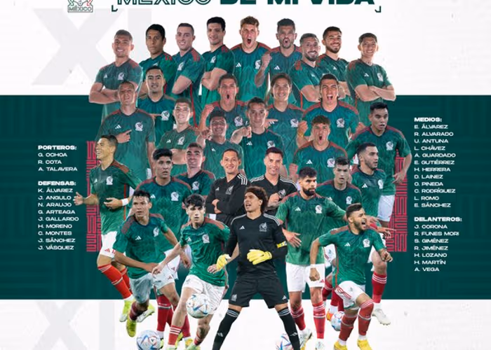 México presentó su lista de convocados previos a los últimos juegos de preparación para Qatar