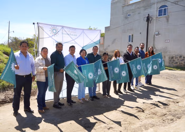 Gobierno de Texmelucan invierte más de 6.7 mdp en pavimentación de calle en Tlanalapan