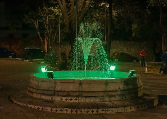 Inaugura Ayuntamiento de Puebla revitalización de la fuente del parque Enrique Benítez