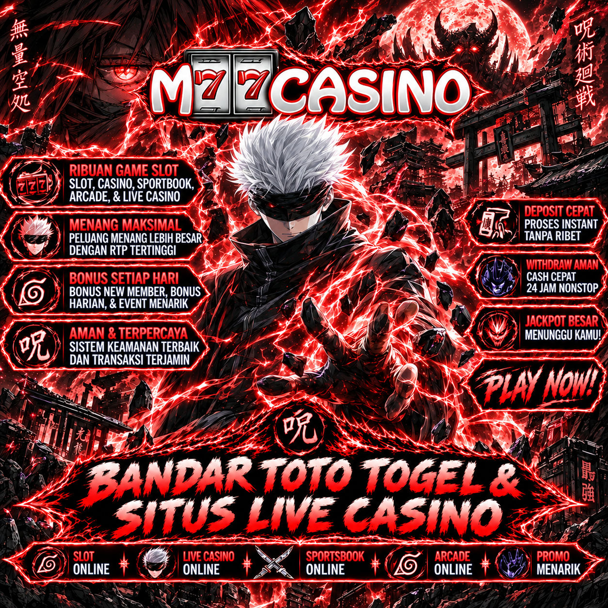 Platform M77CASINO > Bandar Toto Togel - Situs Live Casino Online Via Mobile & PC