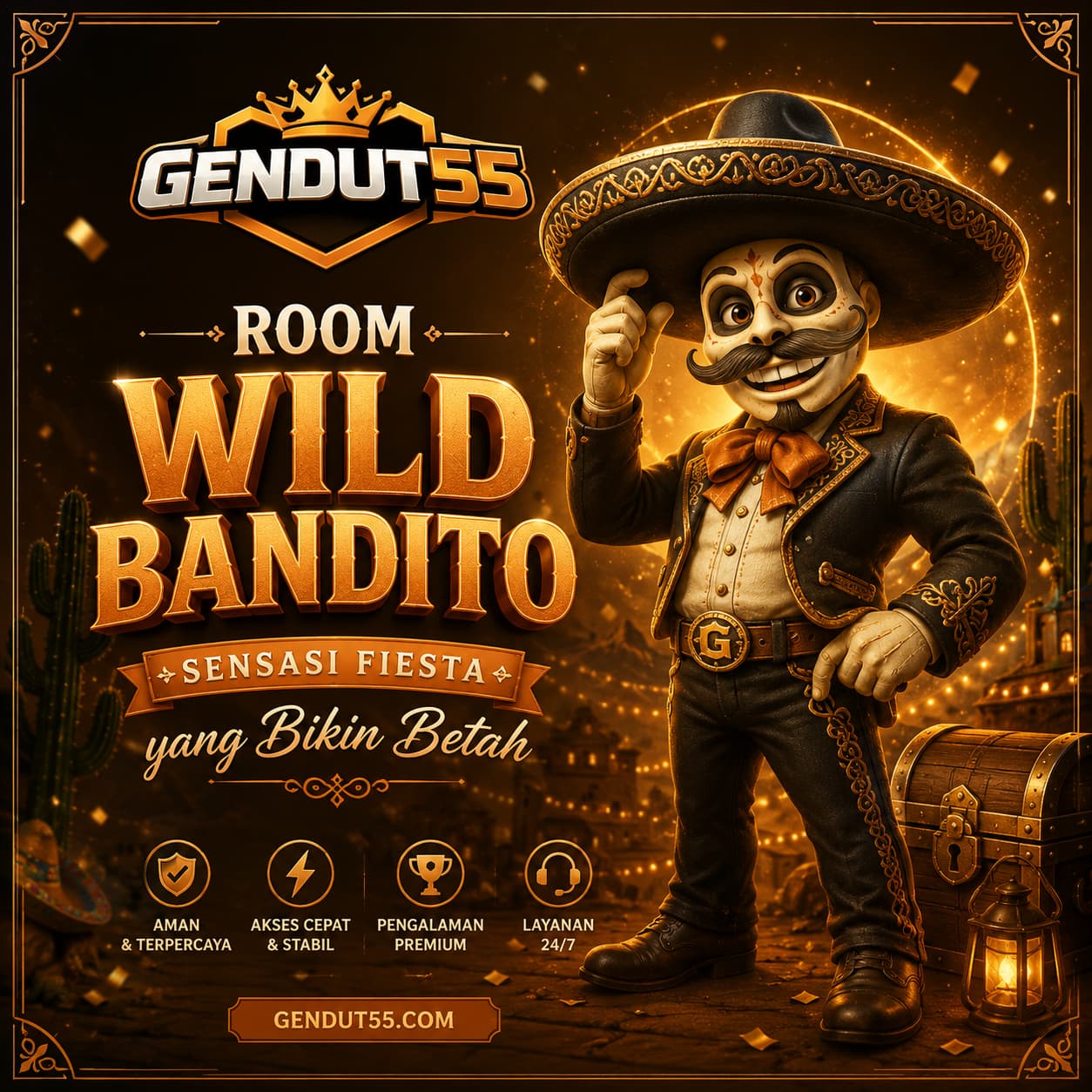 GENDUT55: Room Wild Bandito Menyenangkan dengan Sensasi Fiesta yang Bikin Betah
