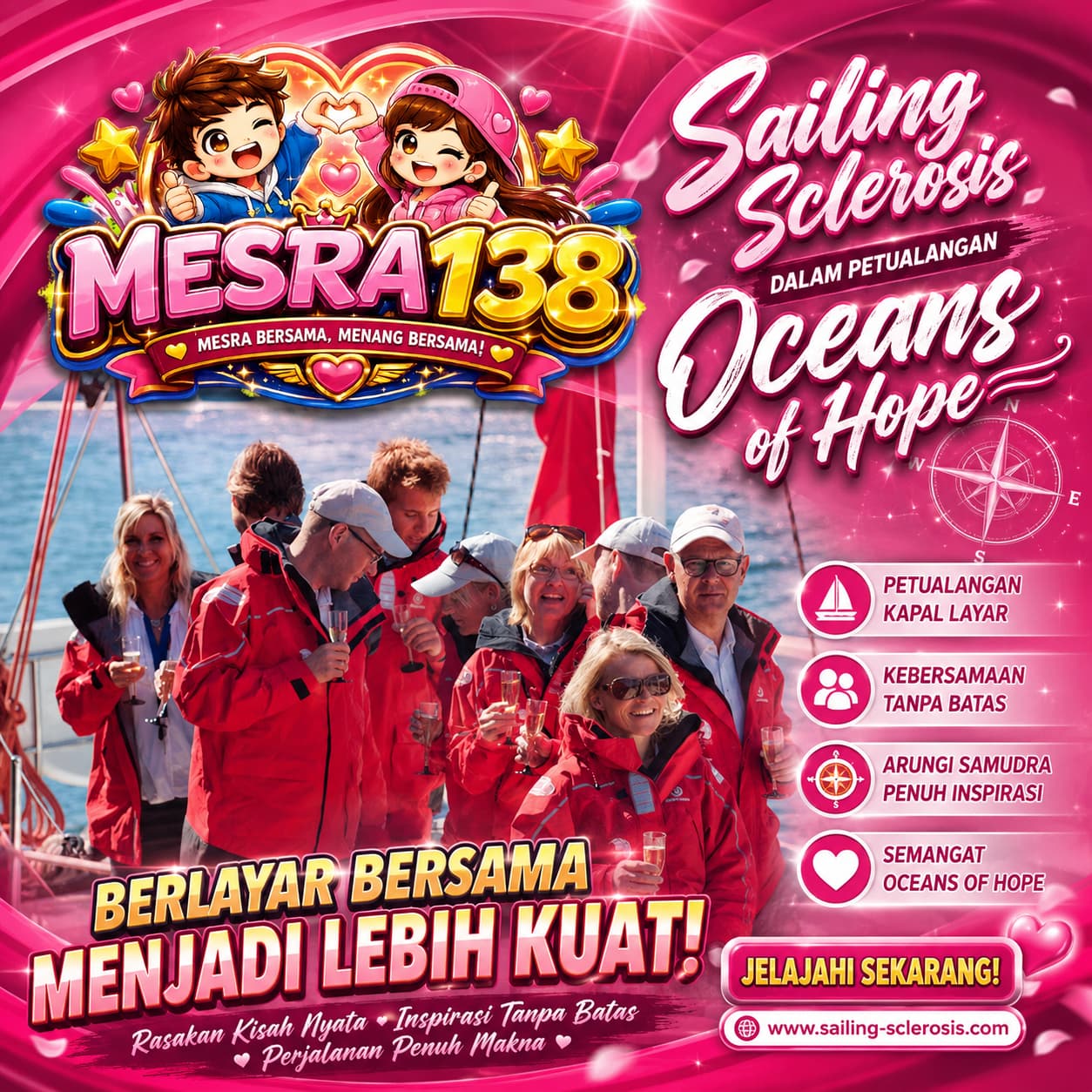 MESRA138: Sailing Sclerosis dalam Petualangan Oceans of Hope
