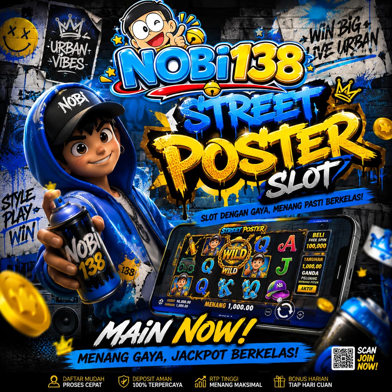 NOBI138 | Street Poster Slot dengan Gaya Urban Kreatif