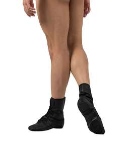 Bota de jazz em Couro Cano Alto Sola Ovinho