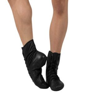 Bota de jazz em Couro Cano Alto Sola Ovinho