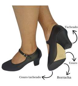 Sapato de flamenco Tacheado