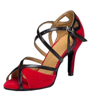 Sandália Vermelha para Dança de Salão Tango