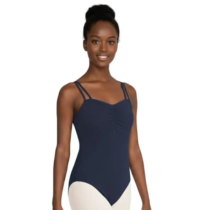 Collant Drapeado Azul Home Dance