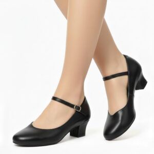 Sapato Dança Salão Salto 4 cm Solado Couro Flexível