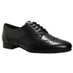 Sapato Dança de salão masculino sola de couro