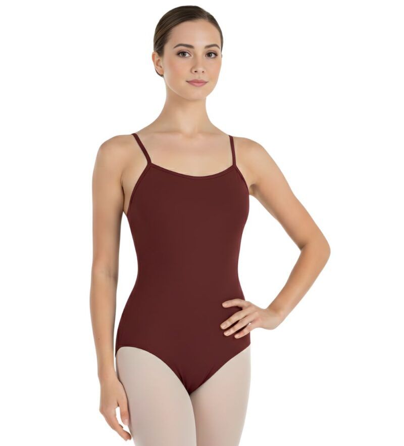 Collant Costas Baixa Arredondadas Frente Vinho