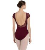 Collant em Suplex Meia Manga em Tule