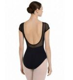 Collant em Suplex Meia Manga em Tule