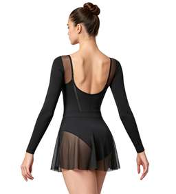 Saia De Ballet Tule Com Ajuste Lateral E Franzido