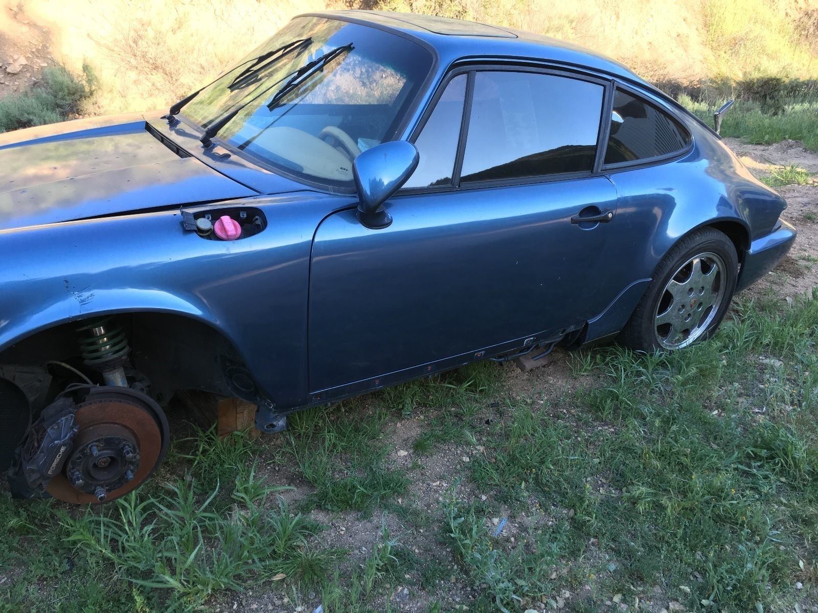 1989 Porsche 911 964 C4 Twin Turbo Monster Project Salvage Cars For Sale