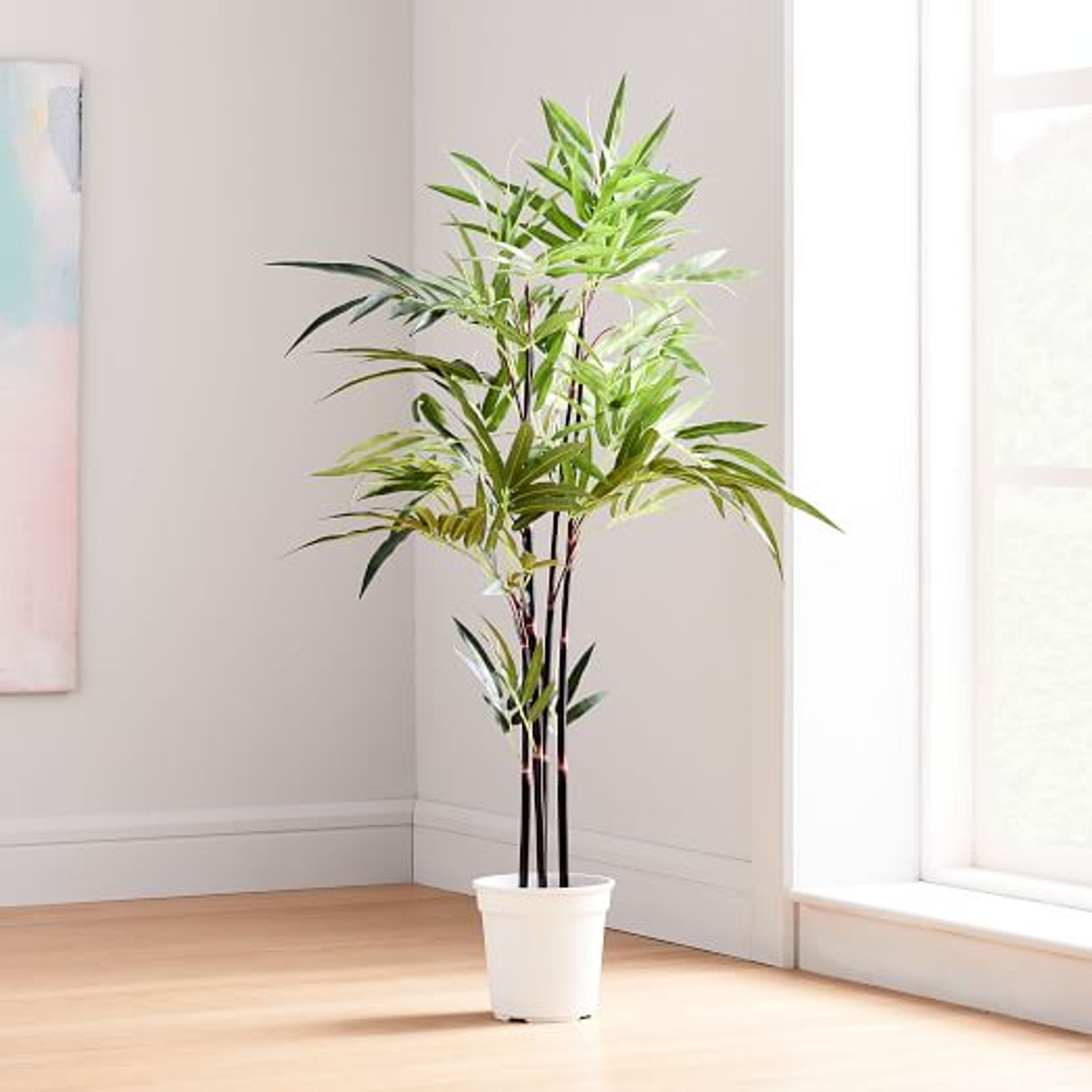 Faux Potted Green Fern Plant Tree - West Elm | Havenly