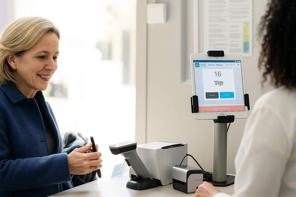 Scan iPad au comptoir