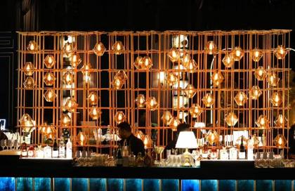 Bar and Backdrop — Sangeet decor
