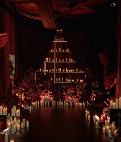 Ceiling and Aisle / Walkway — Reception decor