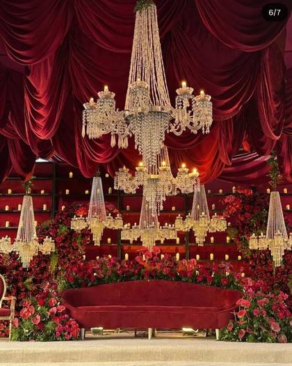 Ceiling and Stage — Reception decor